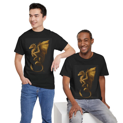 Dragon Graphic Unisex Tee, Casual Wear, Gift for Fantasy Lovers, Unique Artwork, Everyday Style