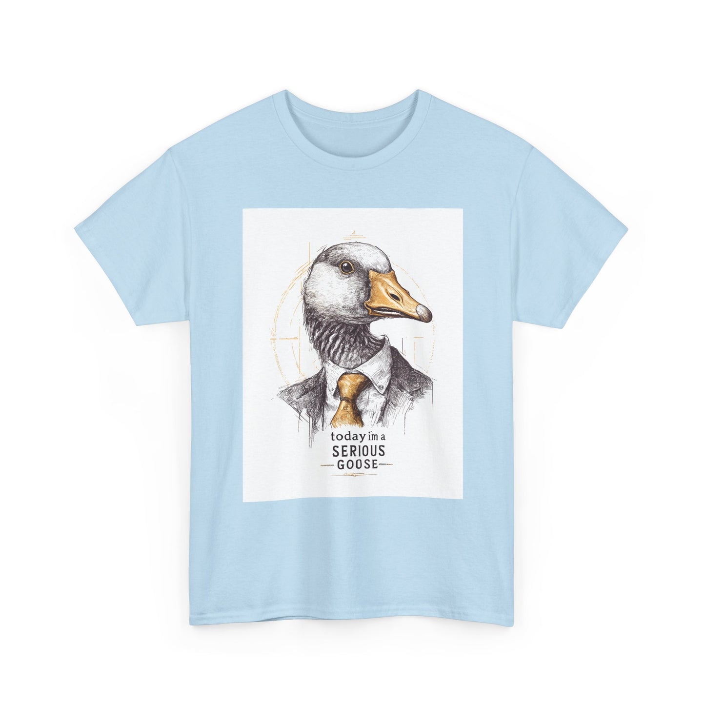 Serious Goose T-Shirt | Funny Animal Tee, Quirky Graphic Tee, Gift for Animal Lovers, Casual Wear, Unique Birthday Gift