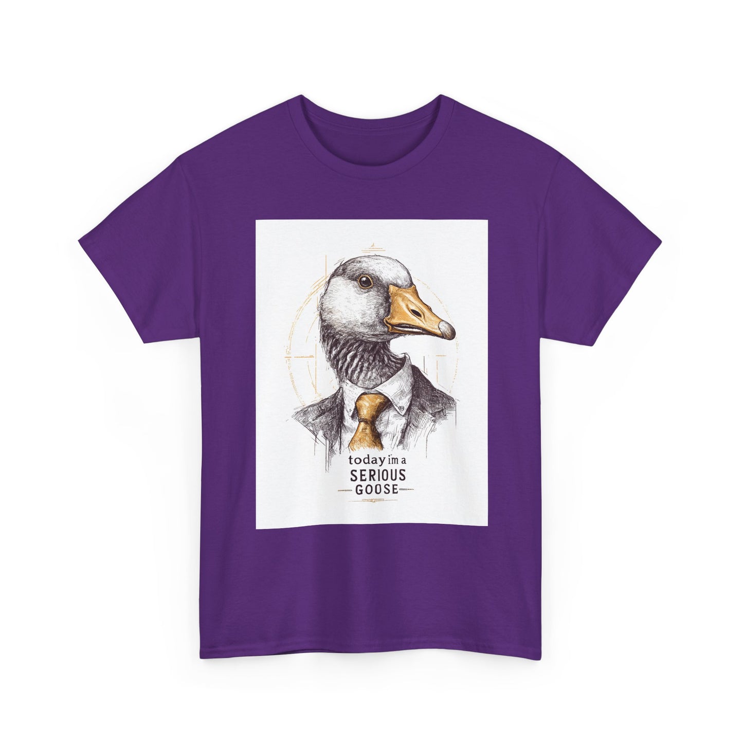 Serious Goose T-Shirt | Funny Animal Tee, Quirky Graphic Tee, Gift for Animal Lovers, Casual Wear, Unique Birthday Gift