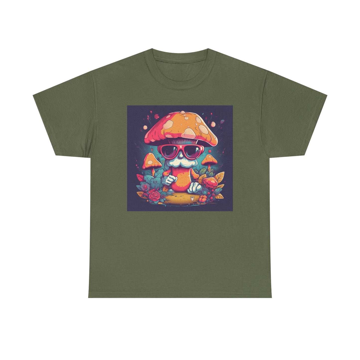 Cool Mushroom Graphic Tee, Retro T-Shirt, Unique Gift for Nature Lovers, Eco-Friendly Apparel, Perfect for Parties and Festivals