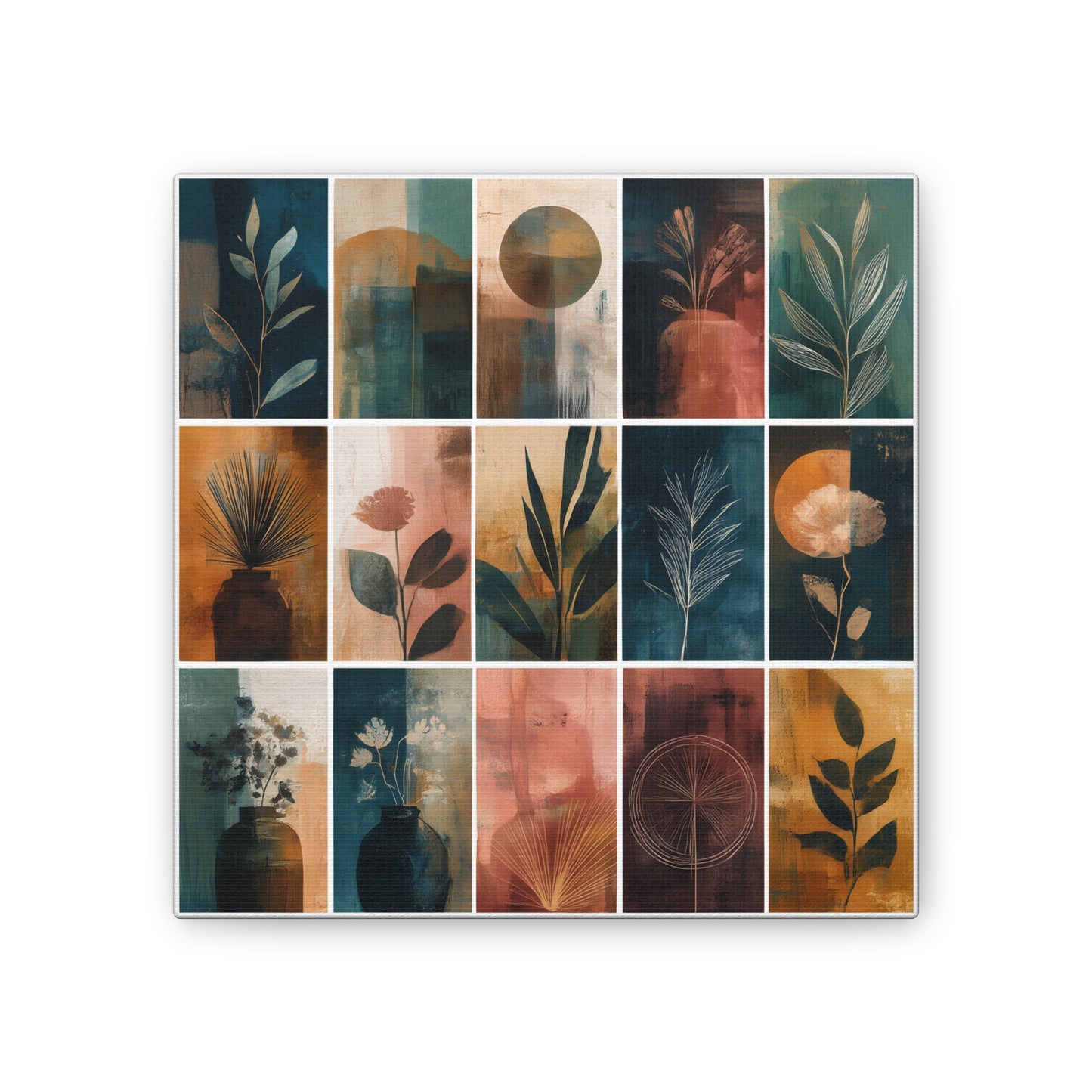 Natures Green Series #8 -Botanical Wall Art, Nature-Inspired Home Décor, Eco-Friendly Canvas Print, Greenery Art Piece, Living Room Wall Hanging