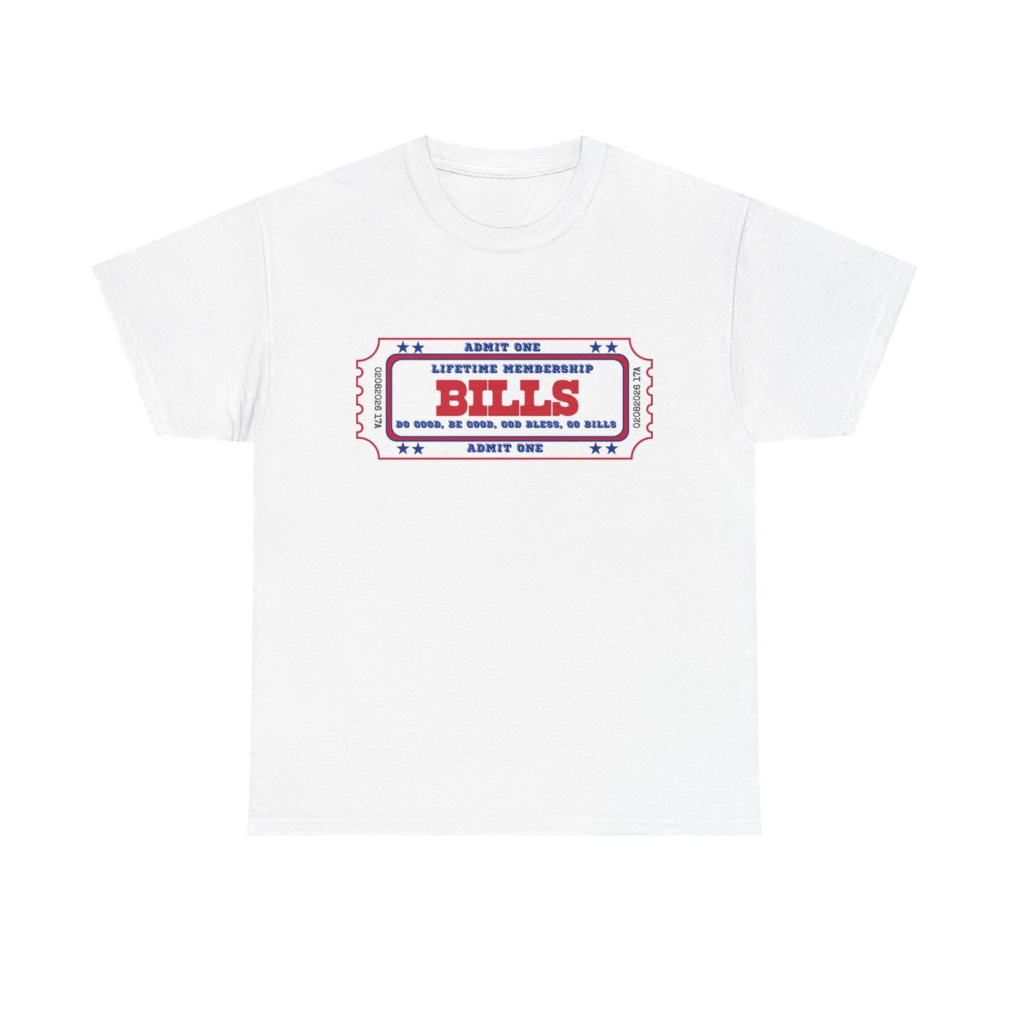 BILL Lifetime Membership - Retro Ticket Style Tee, Vintage Graphic T-Shirt, Casual Outing Shirt, Gift for Friends, Concert, Sports Event Apparel