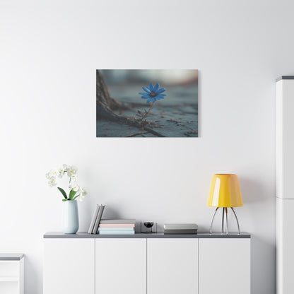 Defiant Bloom: Resilience in Gray, Hope from Stone, Nature's Triumph--1aceswild.myshopify.com