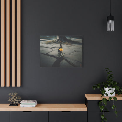 Resilience: Yellow Flower Against Concrete, Urban Nature Photography--1aceswild.myshopify.com