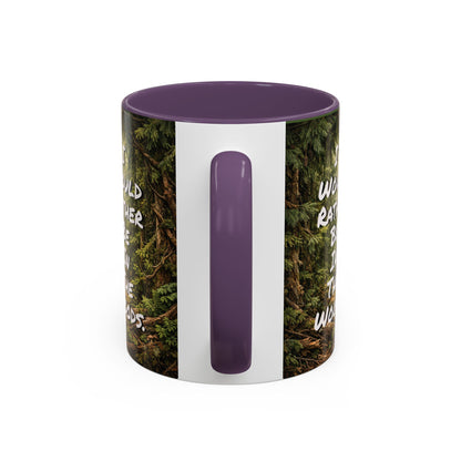 "My Spore Time Is Spent Mushroom Hunting" #2 Accent Coffee Mug (11/15oz)