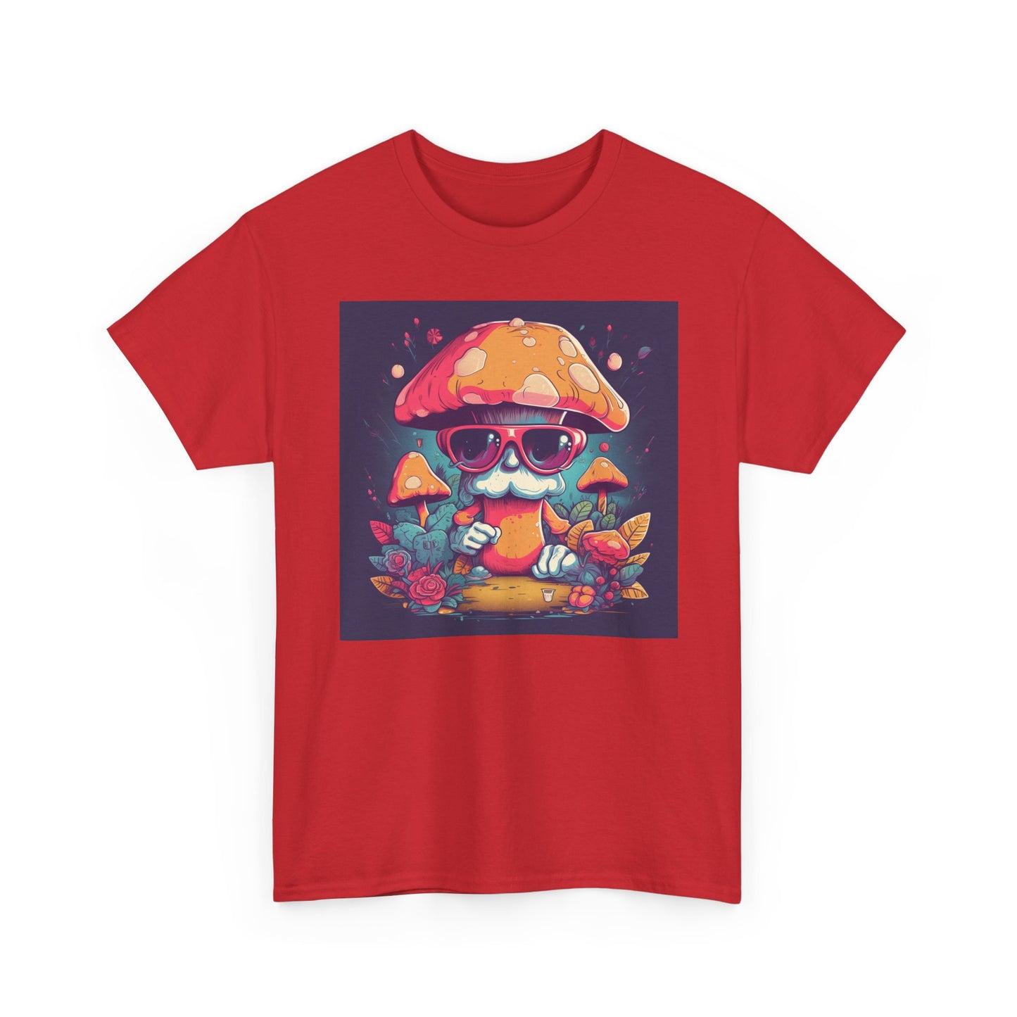 Cool Mushroom Graphic Tee, Retro T-Shirt, Unique Gift for Nature Lovers, Eco-Friendly Apparel, Perfect for Parties and Festivals