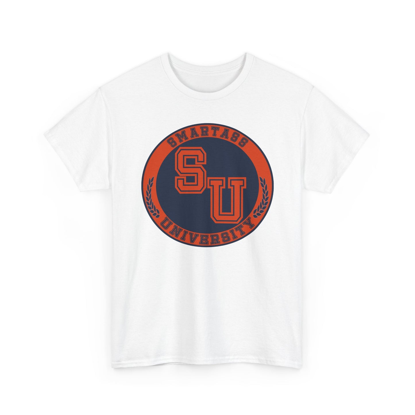 Unisex Heavy Cotton Tee with SU University Design | College Apparel, Graphic Tee, Gift for Students, Campus Wear, Casual Fashion