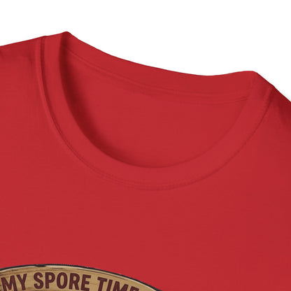 Mushroom Hunting T-Shirt — 'My Spore Time Is Spent' For Foragers & Outdoor Lovers