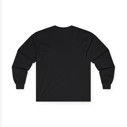 Mystic Golden Mushroom Long Sleeve Tee — Glowing Fungi Fantasy Shirt