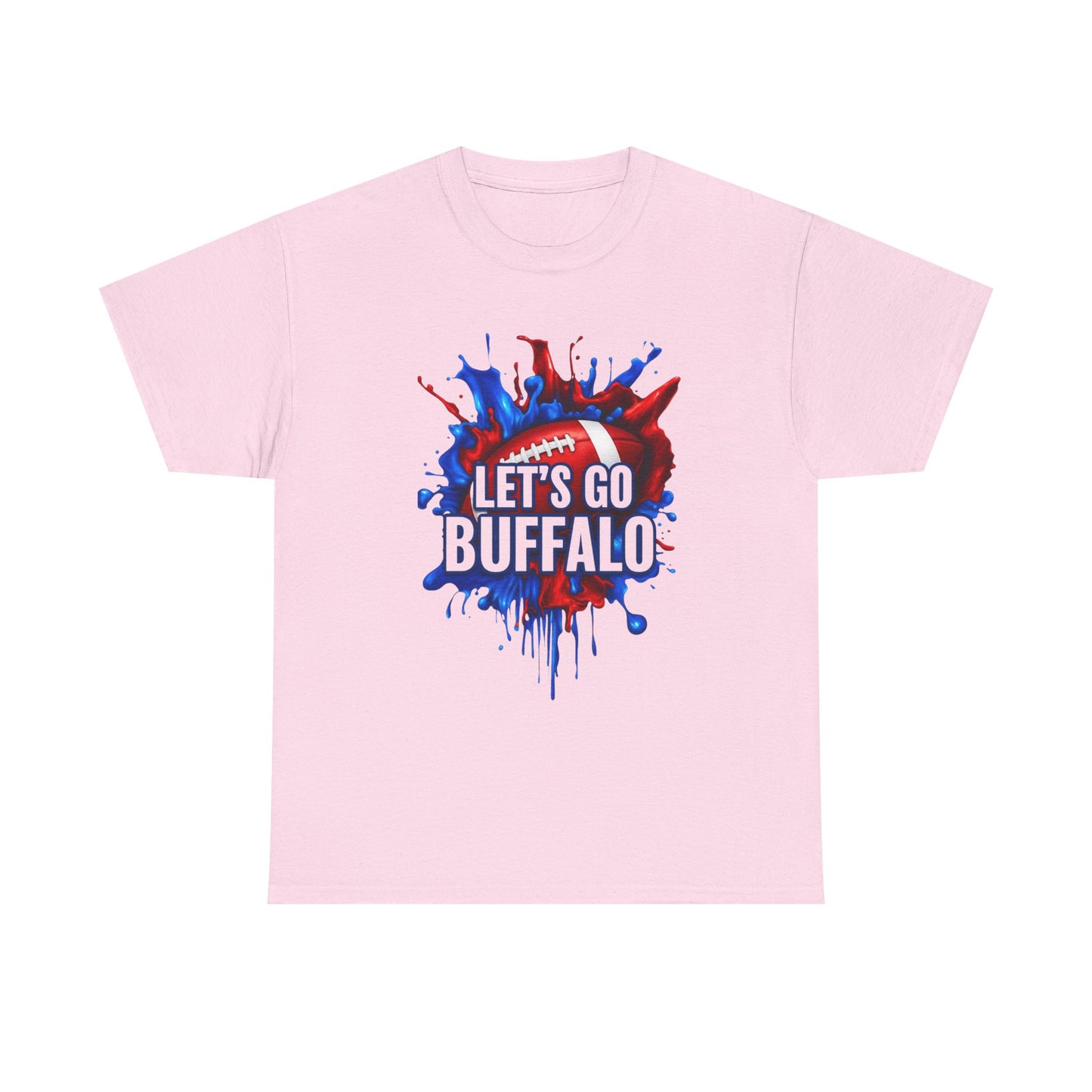 Let's Go Buffalo Football Spirit Tee, Unisex Cotton Tee for Game Day, Tailgating, Sports Fans, Holiday Gifts, Casual Wear