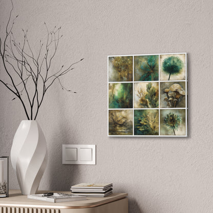 Natures Green Series #3 -Botanical Wall Art, Nature-Inspired Home Décor, Eco-Friendly Canvas Print, Greenery Art Piece, Living Room Wall Hanging