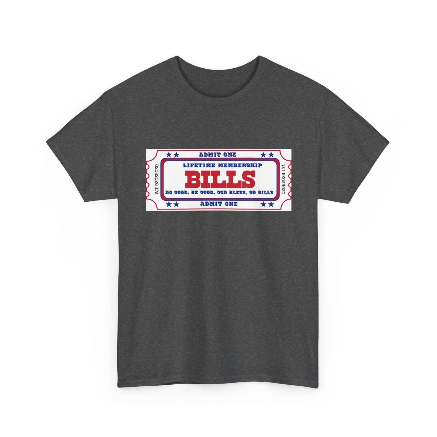 BILL Lifetime Membership - Retro Ticket Style Tee, Vintage Graphic T-Shirt, Casual Outing Shirt, Gift for Friends, Concert, Sports Event Apparel