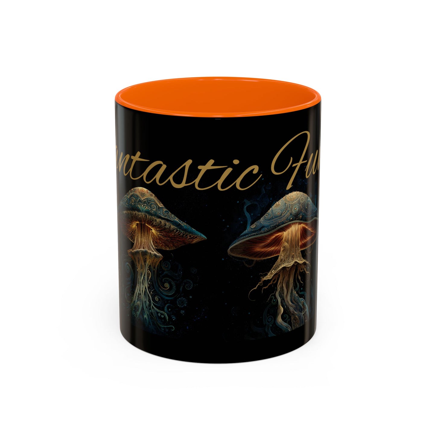 Dark Fantastic Fungi Coffee Mug - Magical Ocean Mushroom Art (11/15oz)