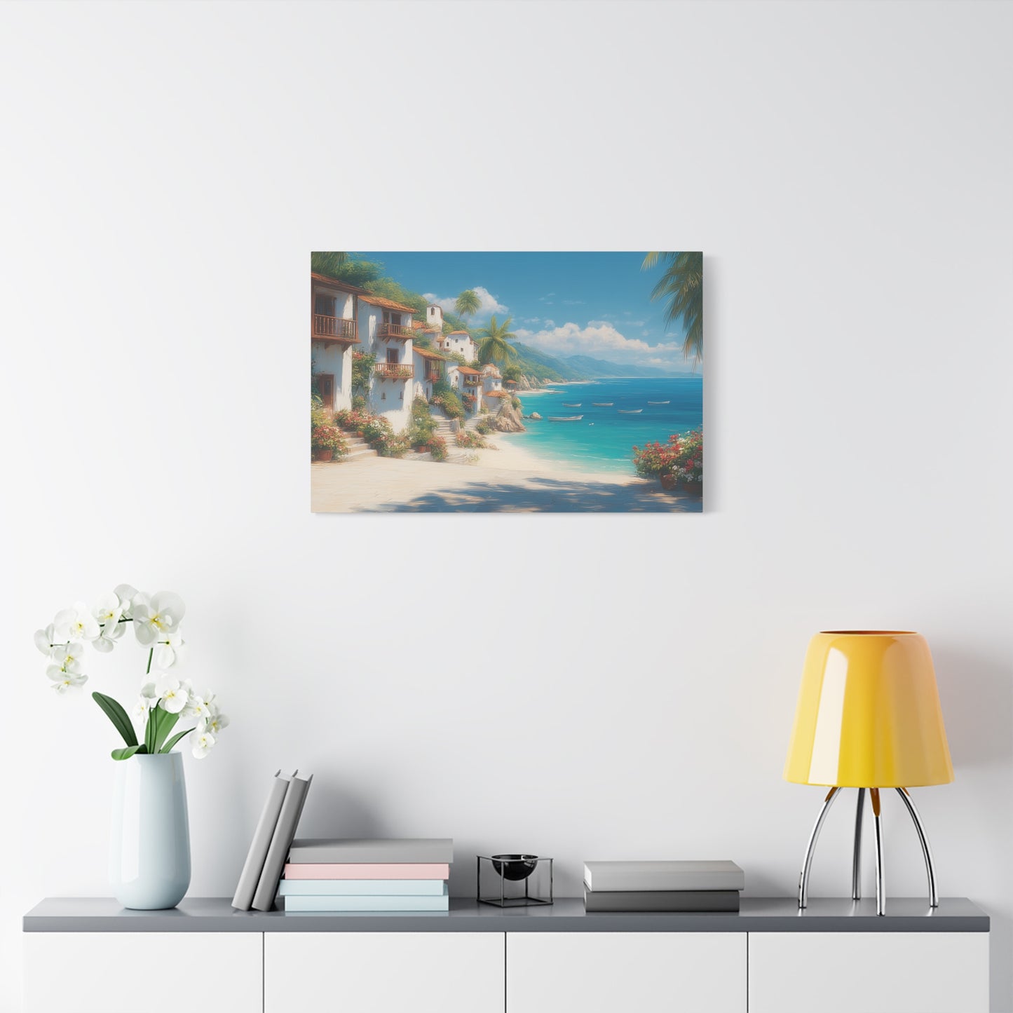 Sea Side -Coastal Serenity Canvas Print, Beach Decor, Wall Art for Home, Gift for Beach Lovers