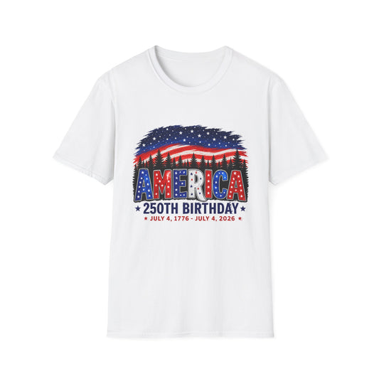 America 250th Birthday T-Shirt — July 4, 1776–2026 Patriotic Independence Day Tee