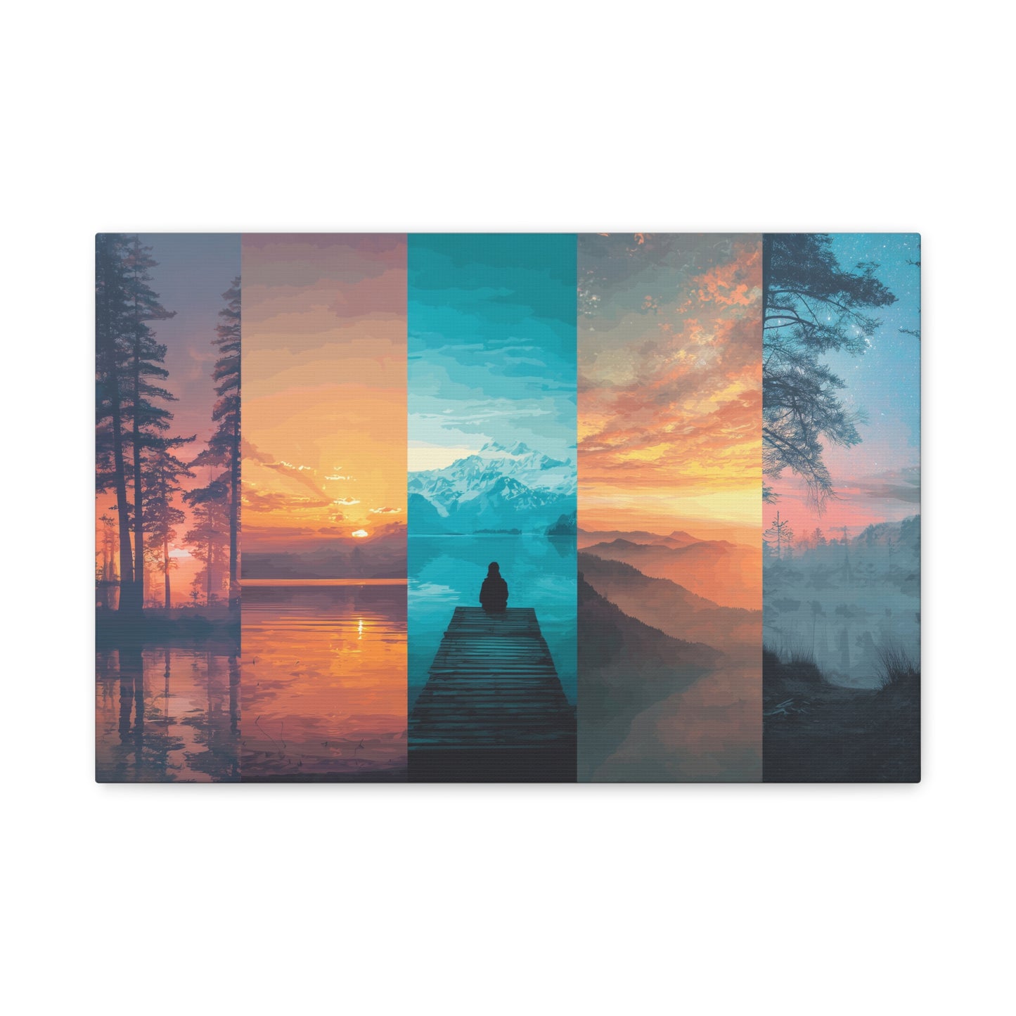 Serene Landscape Canvas Art, Wall Decor, Nature Wall Art, Home Gallery, Relaxing Artwork, Outdoor Vibe Decor