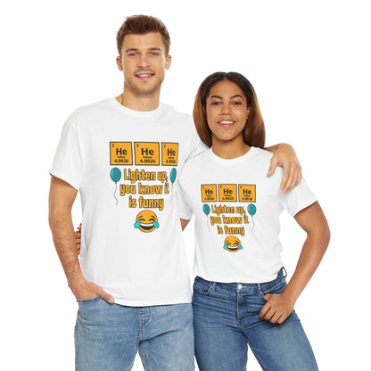HeHeHe -Funny Science Humor Tee, Unisex Cotton Shirt for Science Lovers, Gift for Birthdays, Laughing Gift for Chemists, Quirky Humor T-shirt
