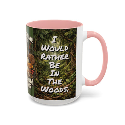 "My Spore Time Is Spent Mushroom Hunting" #2 Accent Coffee Mug (11/15oz)