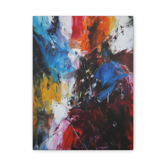 Shadows Embrace -Vibrant Abstract Canvas Art, Modern Wall Decor, Colorful Home Accent, Art for Living Room.
