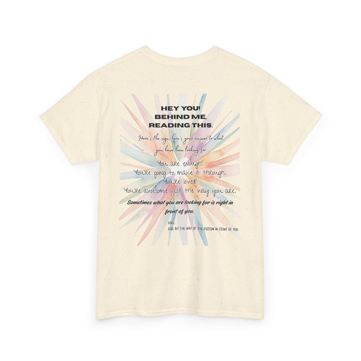 Here's Your Answer (colorful sunburst, motivational verse)