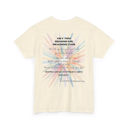 Here's Your Answer (colorful sunburst, motivational verse)