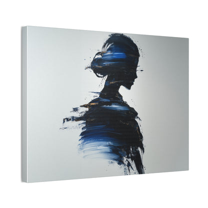 Silhouette of Beauty -Stylish Abstract Canvas Art Print, Modern Home Decor, Wall Art, Chic Living Room Accent, Unique Gift Idea