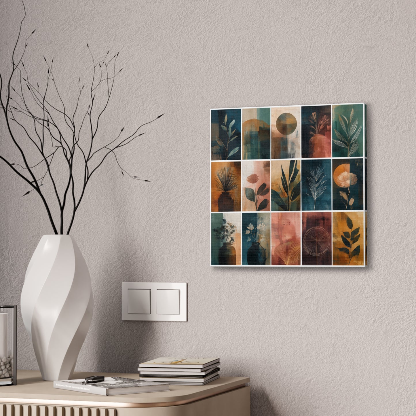 Natures Green Series #8 -Botanical Wall Art, Nature-Inspired Home Décor, Eco-Friendly Canvas Print, Greenery Art Piece, Living Room Wall Hanging