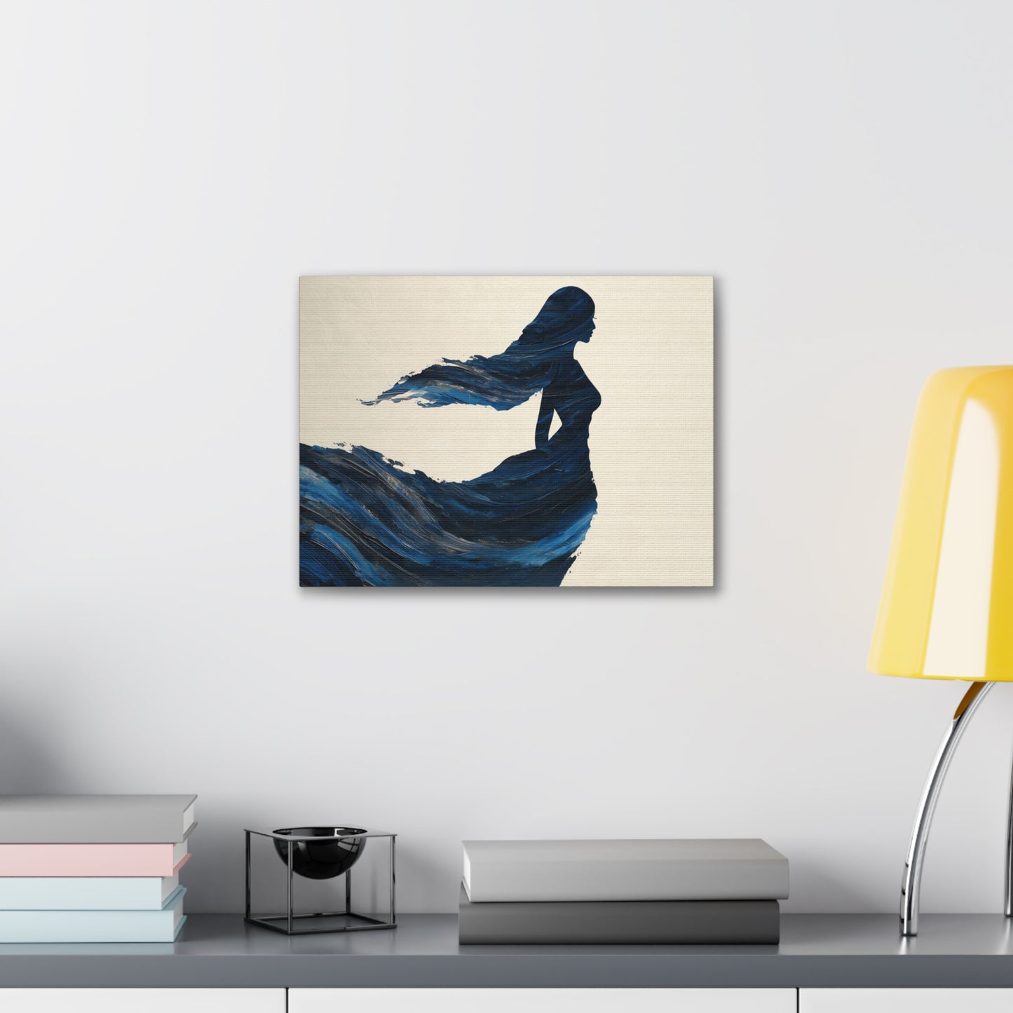 Waters Within -Elegant Wave Canvas Art, Boho Wall Decor, Ocean Themed Artwork, Gift for Her, Home Decor, Beach House Decoration