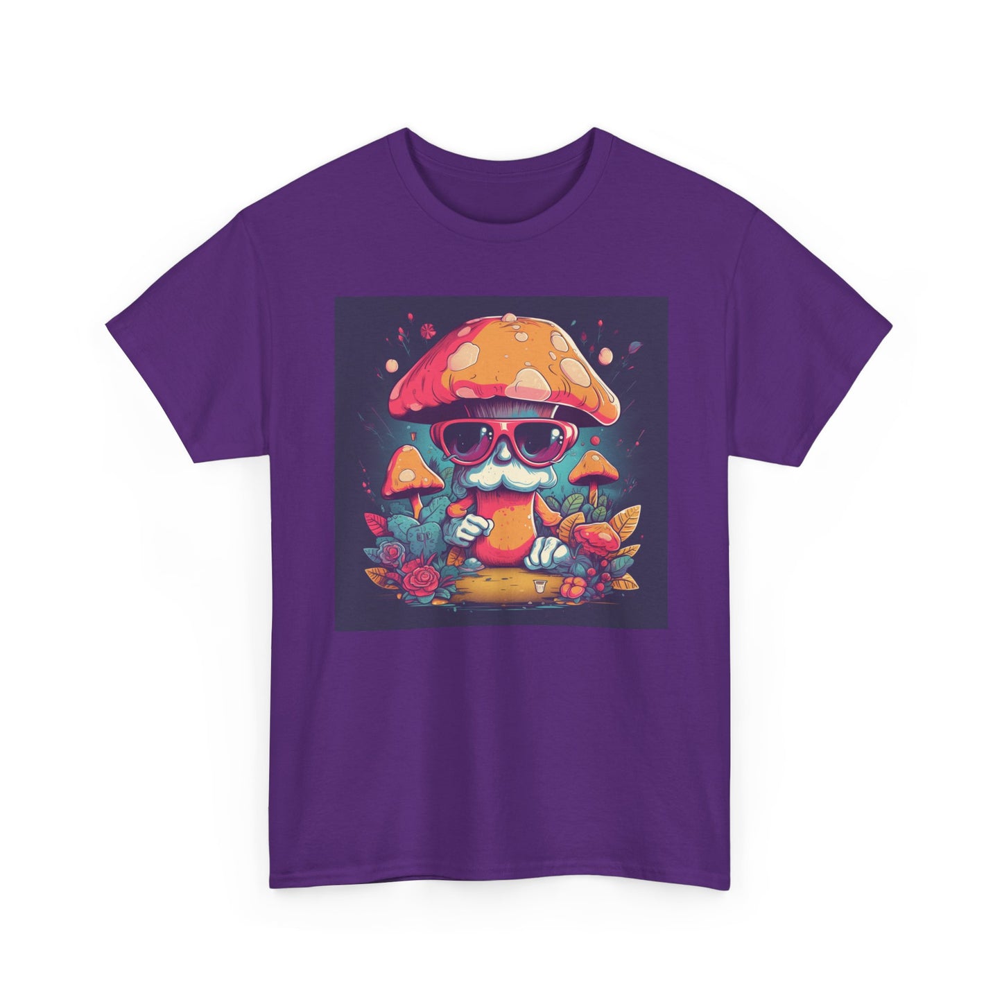 Cool Mushroom Graphic Tee, Retro T-Shirt, Unique Gift for Nature Lovers, Eco-Friendly Apparel, Perfect for Parties and Festivals