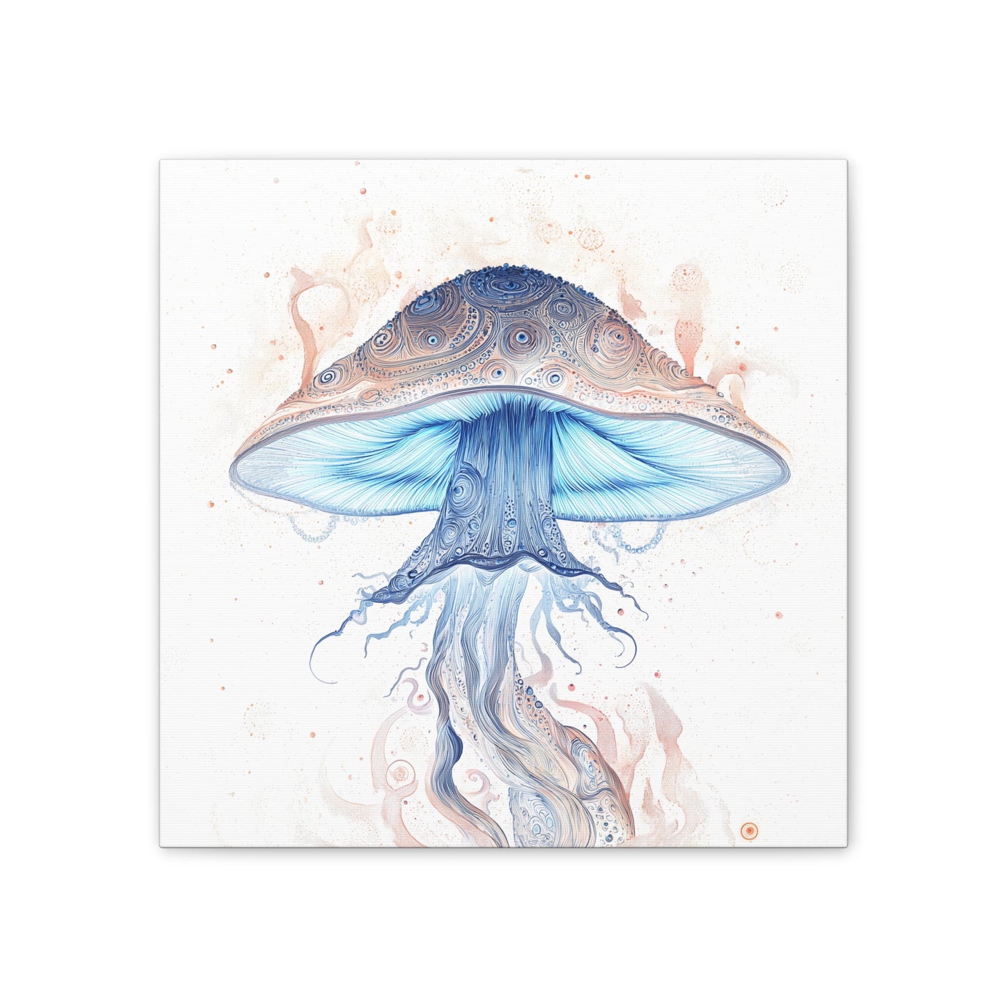 Daylight -Mushroom Canvas Art, Stretched Wall Decor, Bohemian Home Decor, Psychedelic Wall Art, Nature-Inspired Art