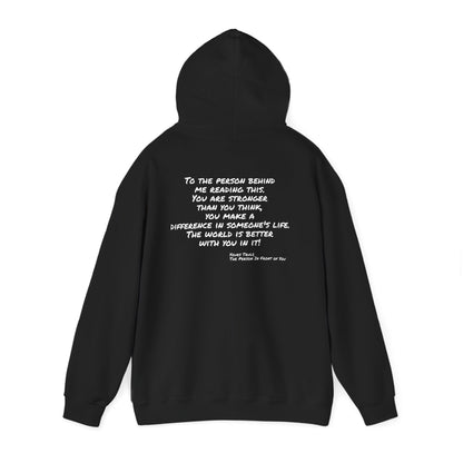 Better World - Inspirational Quote Hoodie — "You Are Stronger Than You Think" Back Print