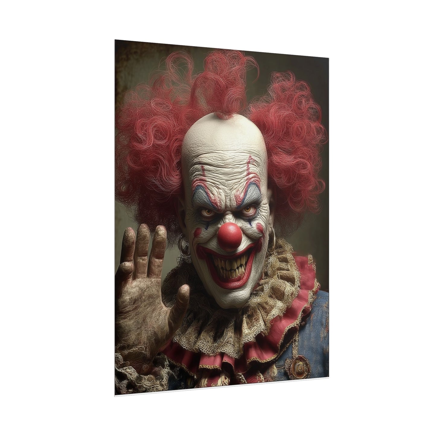 Another Creepy Clown Rolled Posters,  Paper Poster, Scary Decor, Halloween, Spooky Home Decor
