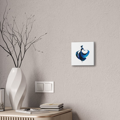 Dancing with the Water Series #2 -Elegant Silhouette Canvas Wall Art, Abstract Decor for Home, Gift for Women, Living Room Artwork, Dance Theme Decoration