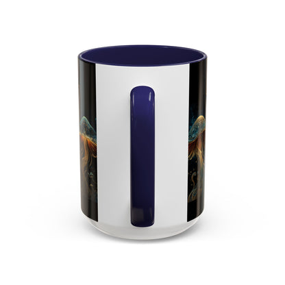 Dark Fantastic Fungi Coffee Mug - Magical Ocean Mushroom Art (11/15oz)