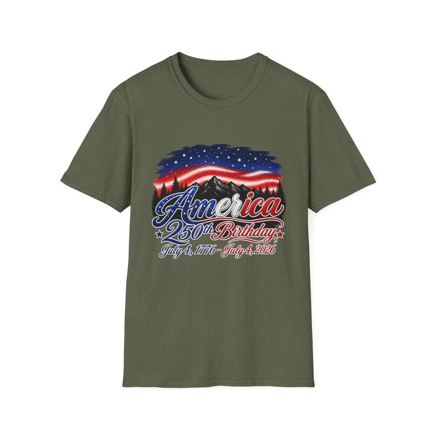 America 250 Birthday T-Shirt – July 4, 1776–2026 Patriotic Independence Day Tee