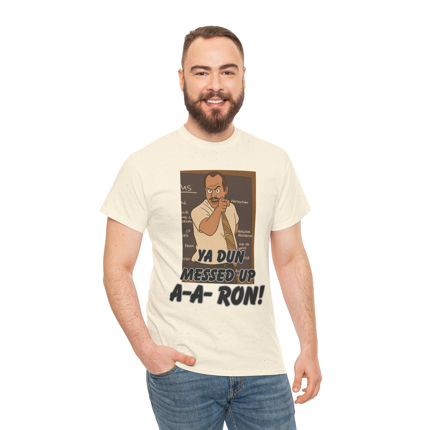 A- A- Ron -Funny Quote Unisex Tee - Perfect for Casual Outings, Gifts, and Pop Culture Fans, Humor Shirt, Movie Quote Tee, Unique Graphic Tee