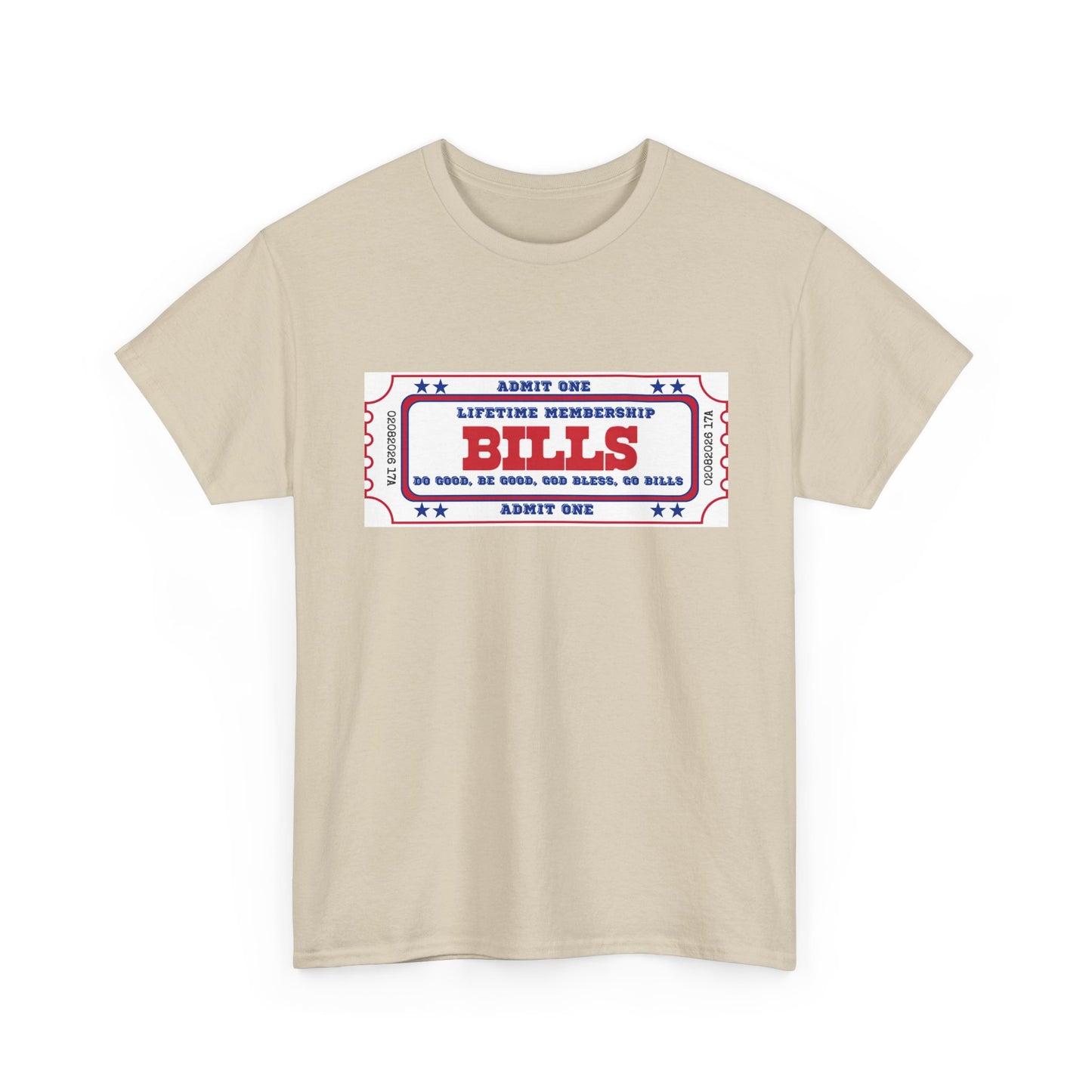 BILL Lifetime Membership - Retro Ticket Style Tee, Vintage Graphic T-Shirt, Casual Outing Shirt, Gift for Friends, Concert, Sports Event Apparel