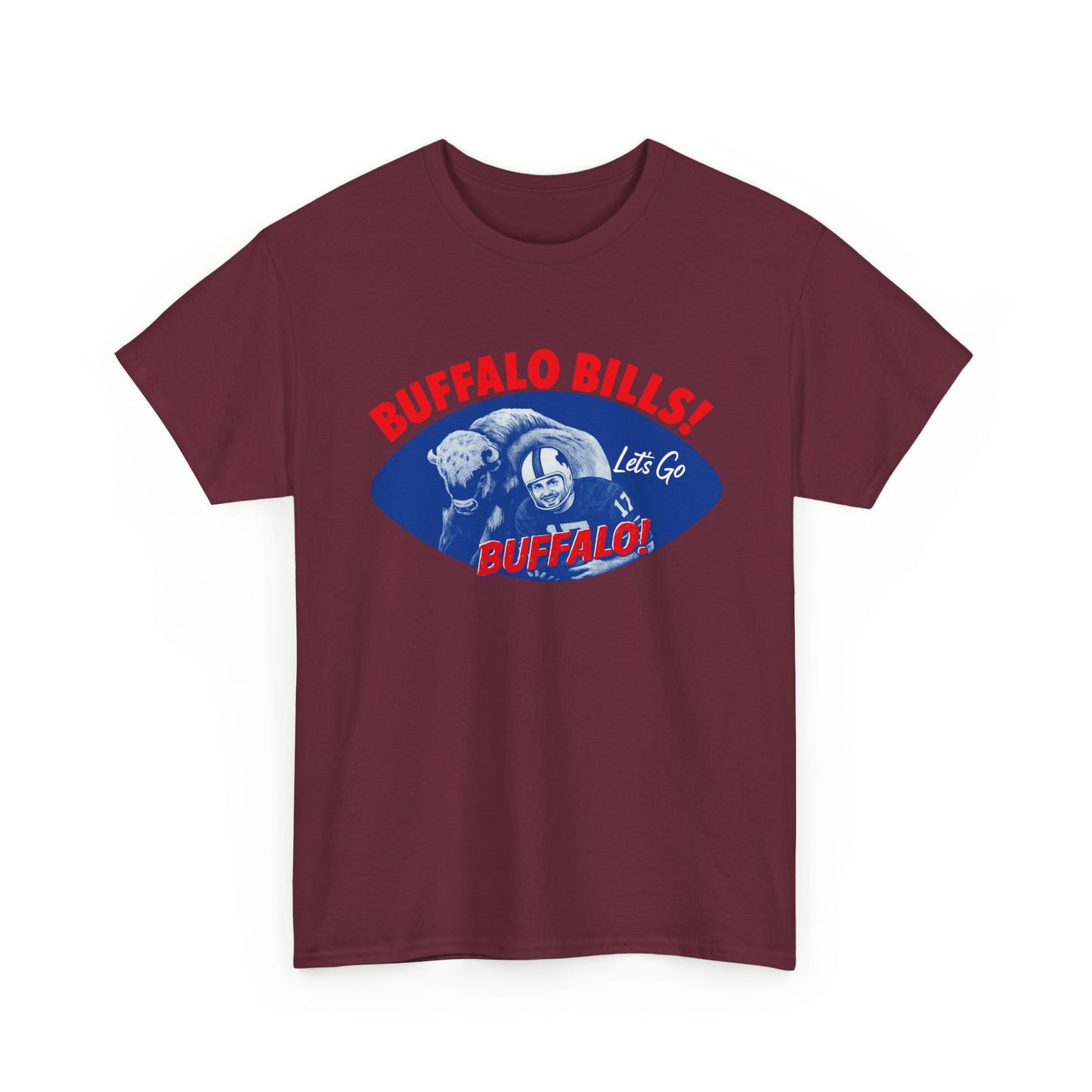 What is Old is New Again Buffalo Bills Tee -Heavy Cotton Tee, unisex sports shirt, fan apparel, game day shirt, gift for football lovers, team pride clothing