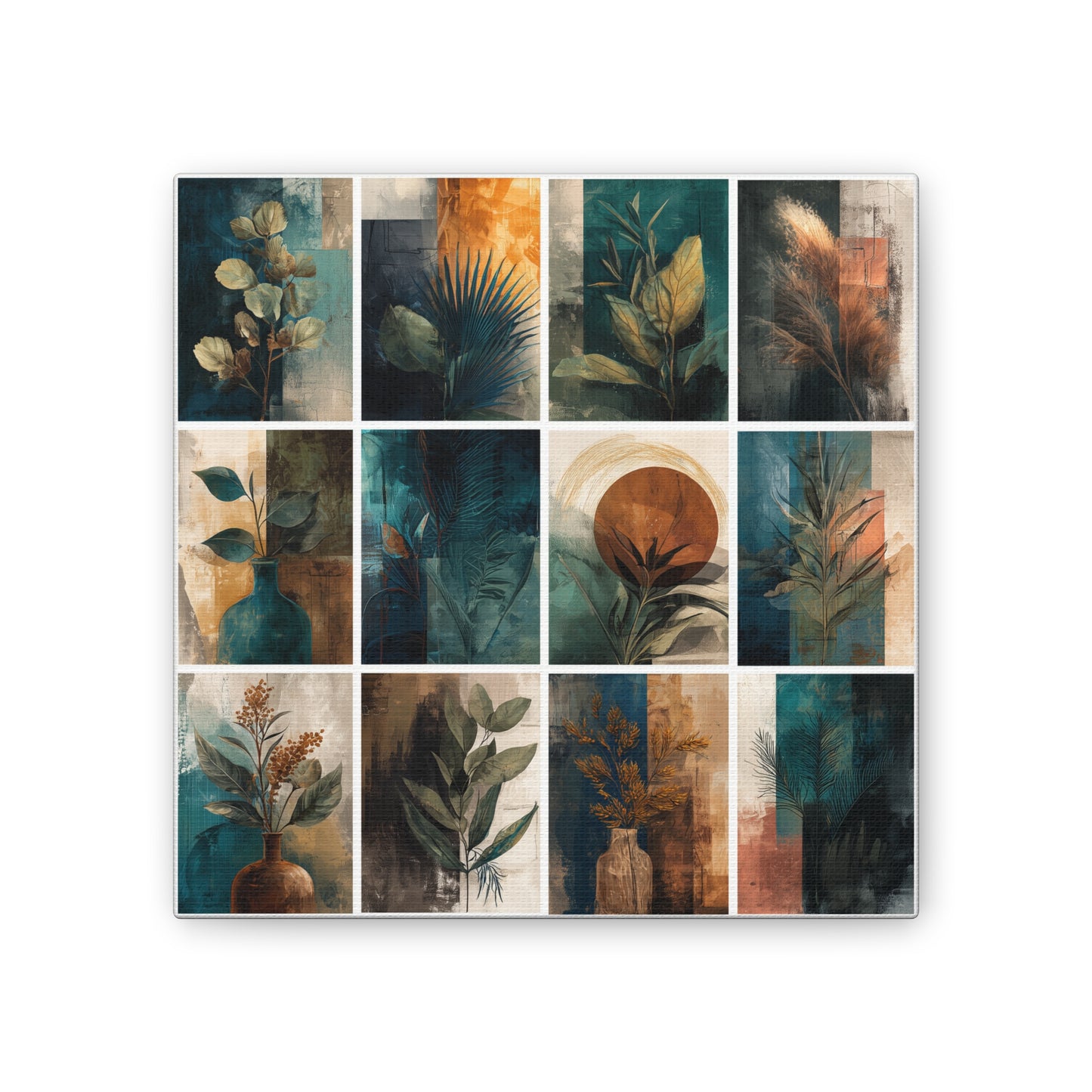 Natures Green Series #7 -Botanical Wall Art, Nature-Inspired Home Décor, Eco-Friendly Canvas Print, Greenery Art Piece, Living Room Wall Hanging