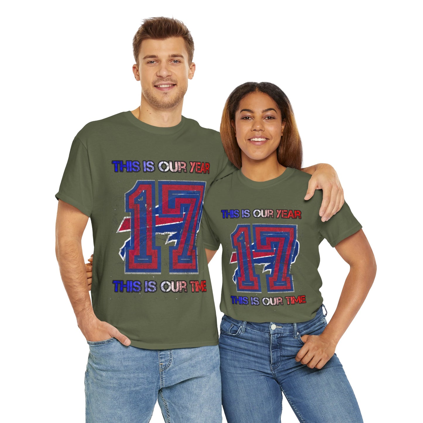 This Is Our Year 17 -Celebratory Unisex Heavy Cotton Tee, Customizable Year Shirt, Perfect for Birthdays, Team Events, Youth Spirit Gear, Everyday Comfort