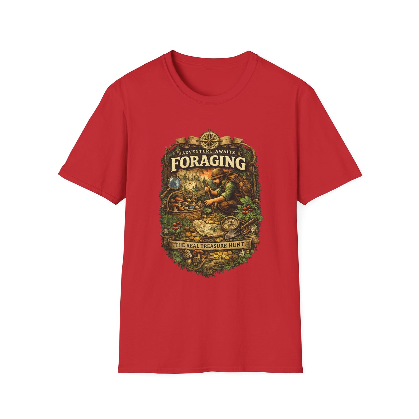 Foraging T-Shirt – 'Foraging: The Real Treasure Hunt' Outdoor Nature Tee