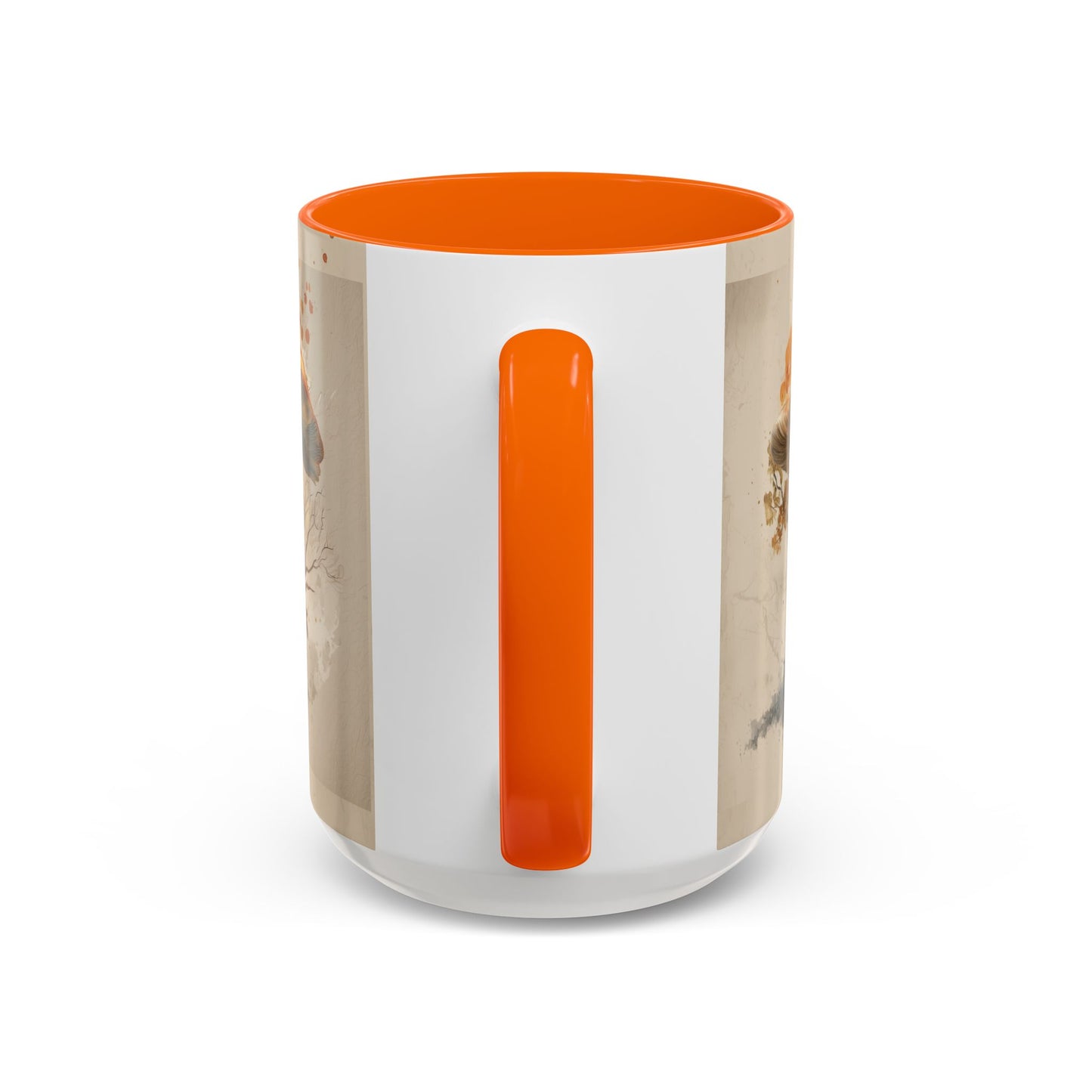 Mushroom Magic Accent Coffee Mug — 11/15oz Ceramic Cup with Woodland Fungi Design