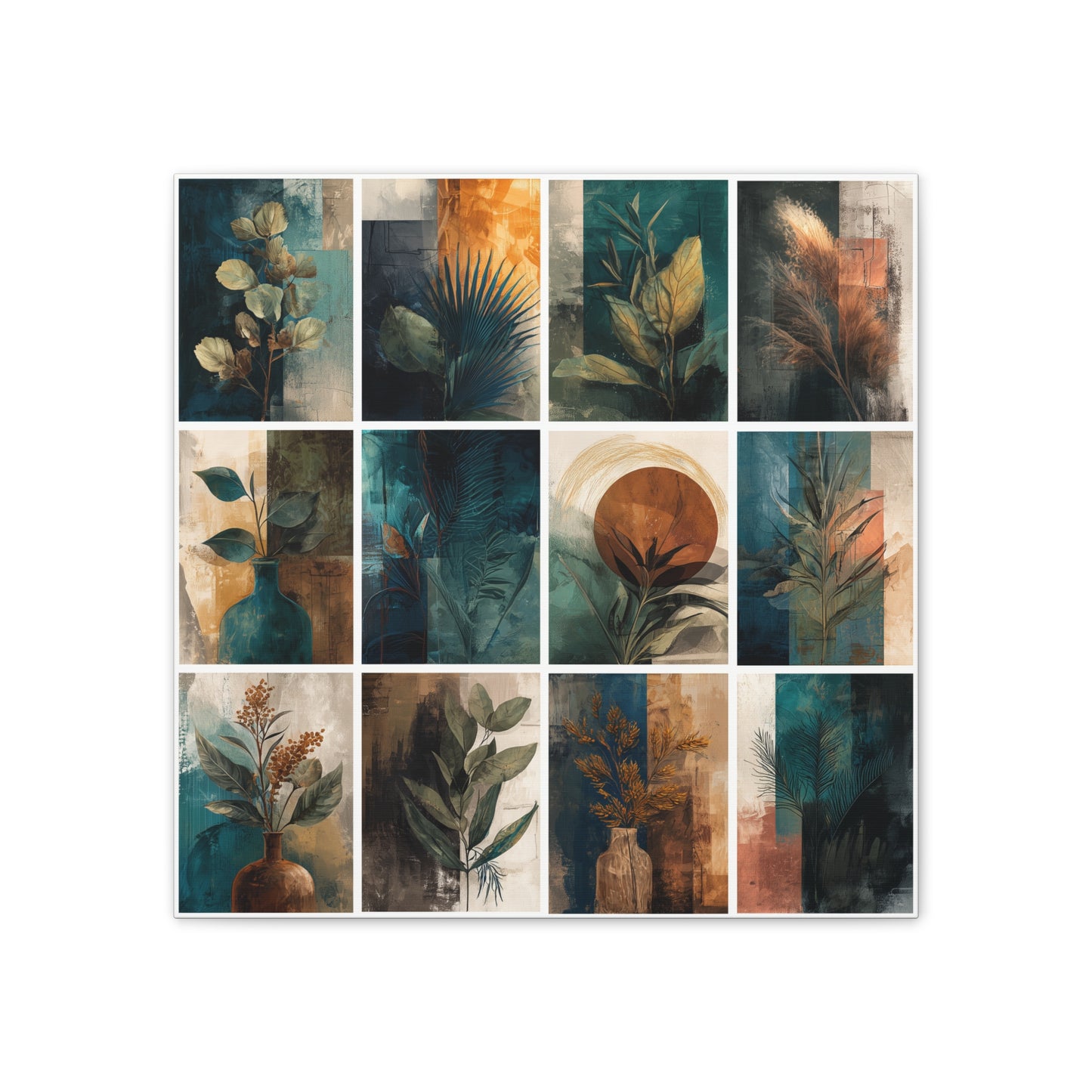 Natures Green Series #7 -Botanical Wall Art, Nature-Inspired Home Décor, Eco-Friendly Canvas Print, Greenery Art Piece, Living Room Wall Hanging