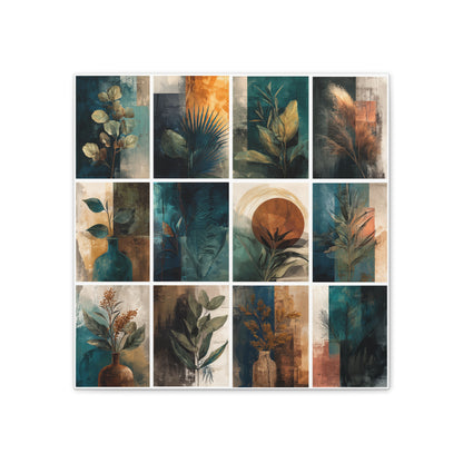 Natures Green Series #7 -Botanical Wall Art, Nature-Inspired Home Décor, Eco-Friendly Canvas Print, Greenery Art Piece, Living Room Wall Hanging