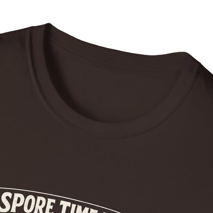 Mushroom Hunting T-Shirt — "My Spore Time Is Spent" For Foragers & Nature Lovers