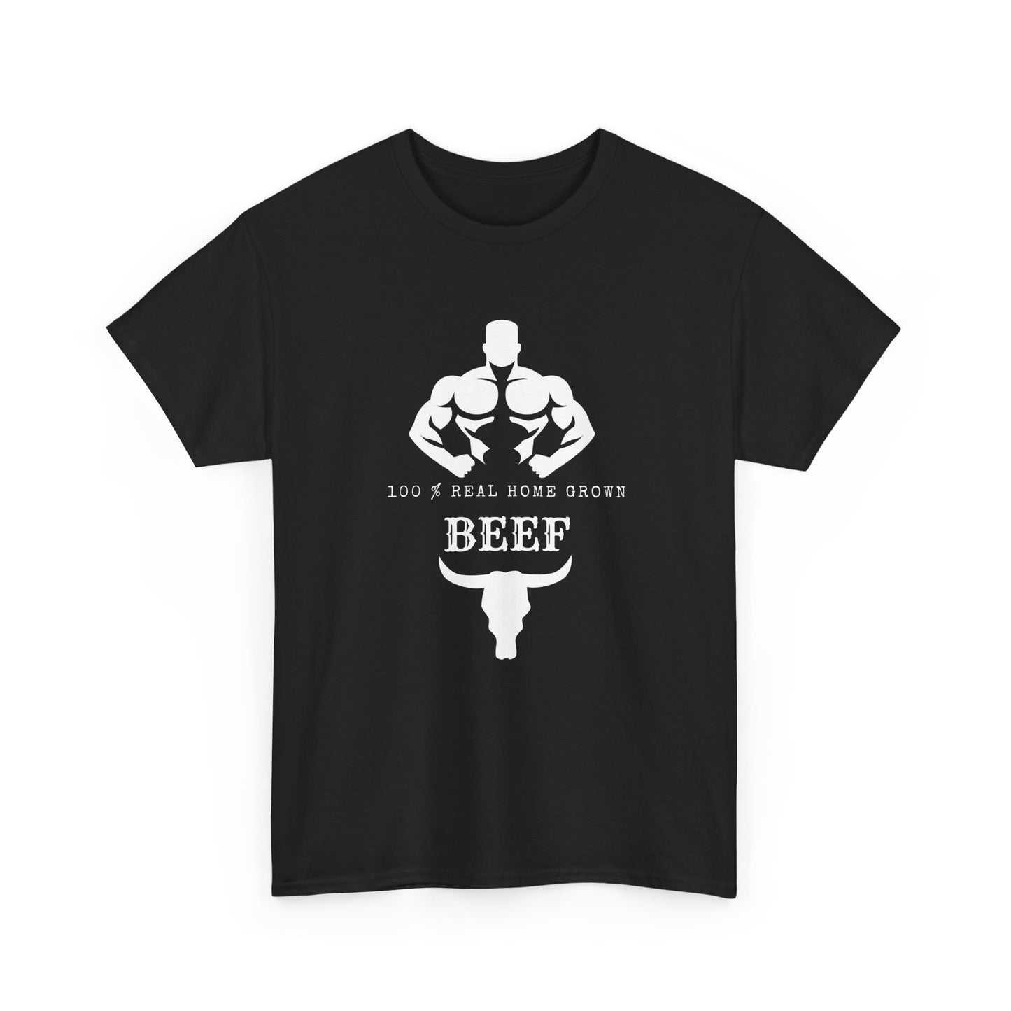 100% Beef -Unisex Tee, Perfect Gift for Workout Enthusiasts, Fitness Club, Gym Wear, Bodybuilding Fashion, Casual Daily Wear