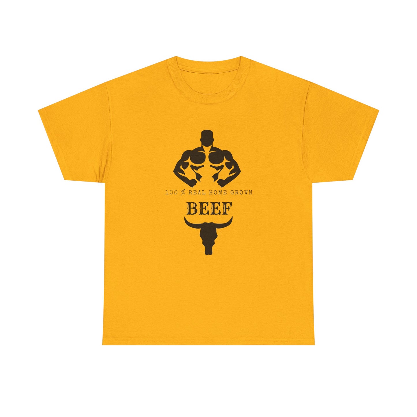 100% Beef -Unisex Tee, Perfect Gift for Workout Enthusiasts, Fitness Club, Gym Wear, Bodybuilding Fashion, Casual Daily Wear