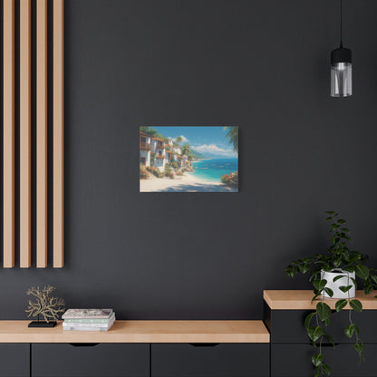 Sea Side -Coastal Serenity Canvas Print, Beach Decor, Wall Art for Home, Gift for Beach Lovers