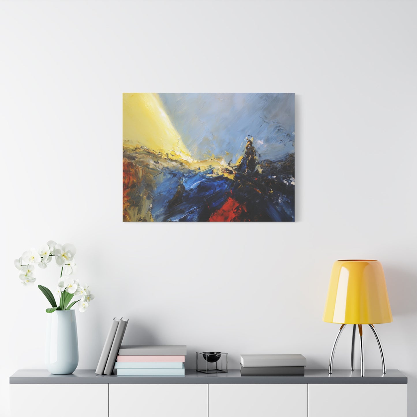 Path Revealed --Abstract Landscape Canvas Art, Colorful Wall Decor, Home Wall Art, Modern Art Print.