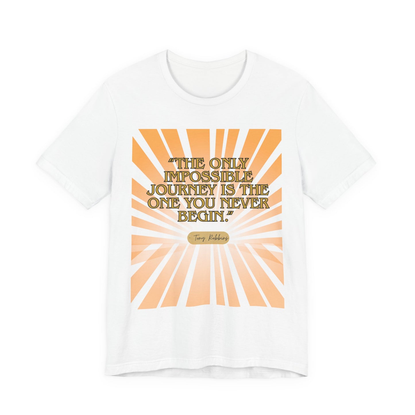 Inspiring Quote Tee, Unisex Jersey Short Sleeve Tee, Motivational T-Shirt, Gift for Dreamers, Positive Vibes Apparel, Journey Inspiration